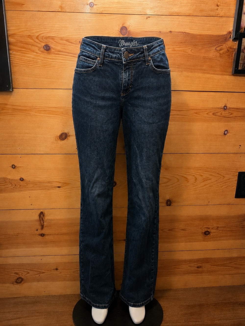 Wrangler Women’s Bootcut Jeans in Dark Indigo Wash